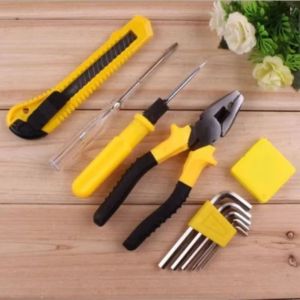 PERKAKAS SET PERALATAN REPARASI TOOLS 11 IN 1 KUNCI L CUTTER TESPEN METERAN OBENG