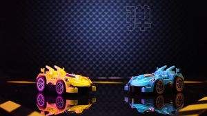 Remote Control Car Little Bee Man Go Kart Parent-child Interactive Drifting Collision Car Ejection Boys Toys