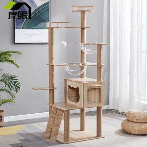 MOMIAN | Multifunctional Cat Tower Scratcher Climber