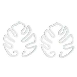 Monstera Shaped Plant Support Easy Installation Decorative Plant Stand Leaf Shape Plants Pole Sturdy Alloy Support Pile Garden