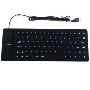 Waterproof 85-Key Silicone Soft Keyboard Foldable Notebook Desktop Computer Universal Wired Keyboard Human Engineering Design