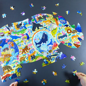 Artistic Animal Shaped Educational Jigsaw Puzzle for Children