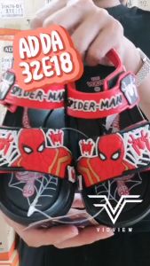 VIDVIEW รองเท้ารัดส้นเด็ก ปรับสายได้ Adda 32E18 ลายสไปเดอร์แมน รองเท้าเด็ก เบอร์ 25-31