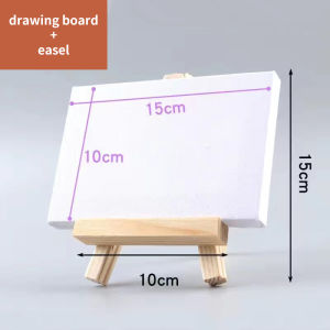 Wood Artist Tripod Painting Easel with Drawing Board Pigment Display Holder Desktop Painting Table Name Card Stand Display Holde