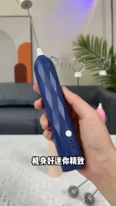 COOKER KING Electric Milk Frother Charging Coffee Mixer Mini Foamer For Lattes Hand Blender