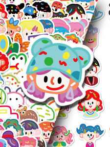 Miếng Dán Điện Thoại Di Động Dễ Thương Nhiều Màu Sắc Dopaamine Little Element Stickers Miếng Dán Bảo Vệ Chống Thấm Nước Cho Máy Tính Và Điện Thoại Di Động