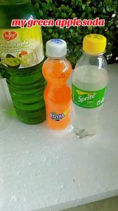 Injoy Green Apple Flavored Syrups 1.3kg (1L) - Refreshing Fruit Syrup for Beverages & Desserts