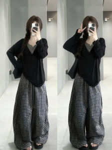 XUECAIQI | Spring New Korean Style Retro Two-Piece Set