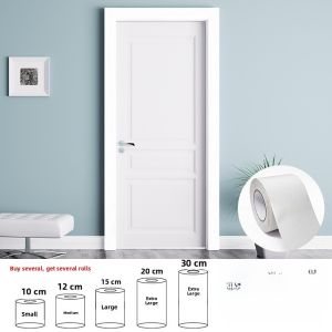 Renovated Door Frame Stickers Wood Grain Self Adhesive Thickened Door Edge Decorative Strip Moisture Proof Oil Proof Antibacterial Waterproof PVC Wall Decals
