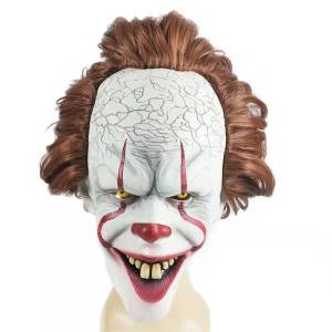 Clown Cosplay Costume Halloween Horror Outfit for Men Women  Top Pants Suit Movie Halloween Uniform Outfit Party Performance