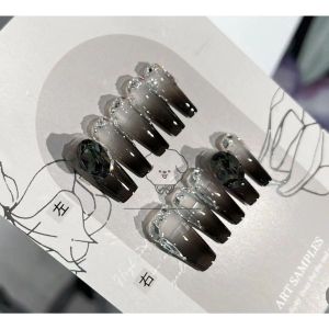 Yabiblackgradualhandmademaniaclearwearableblackpotcakeblackcardy2kkoolblacknailstickerstrendybeautytoolsfromchinaseller