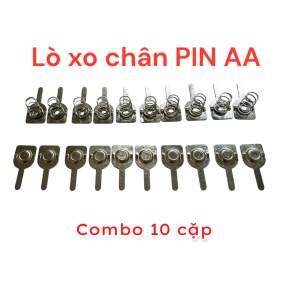Set 10 cặp lò xo chân pin AA 15v chống gỉ kích thước tiêu chuẩn