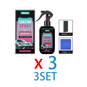 100ml Ceramic Car Coating Spray Hydrophobic Sealant Gloss Enhancer Water Repellent UV Protection with Applicator Dirt Resistance