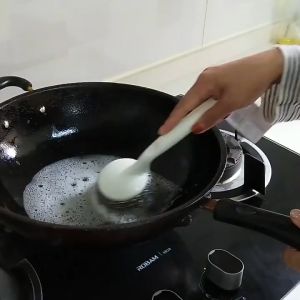 B.LIVEM แปรงลูกบอลลวดเหล็กสแตนเลสด้ามยาวอุปกรณ์ซักล้างด้ามจานในห้องครัวกระทะแปรงทำความสะอาดห้องครัวที่แขวน