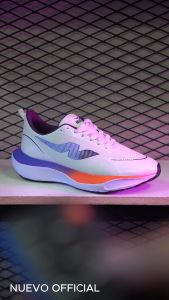 NUEVO Wilmax White Purple Orange Sepatu Running Pria Sepatu Sneakers Olahraga Lari Pria