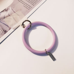 ZHENGEGE | Universal Wrist Strap Circle Soft Liquid Silicone Mobile Phone Lanyard Keychain