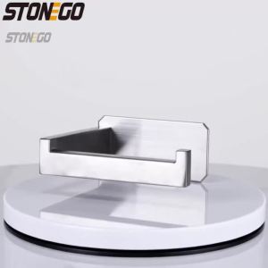 High Quality 304 Stainless Steel Wall Mounted Toilet Paper Holder No Drill Bathroom Tissue Roll Dispenser Home Storage