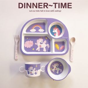 JUZIJIADEKEER | Cute Nezha Design Baby Utensil Set