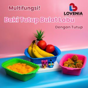 Lovenia Baki Segi Mini Labu Tempat Prasmanan Plastik