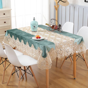 Elegant Luxury Lace Tablecloth Dust and Stain Resistant