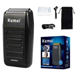 Kemei | Kemei Rechargeable Cordless Shaver for Men Twin Blade Reciprocating Beard Razor Face Care Multifunction Strong Trimmer KM-1102