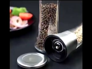 ✨Household Manual Grinder Peppercorns Stainless Steel Freshly Ground Kitchen Rotating Cumin Black Pepper Powder
