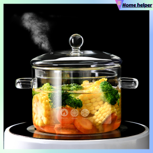 high borosilicate glass soup pot with ceramic pot glass binaural instant noodle bowl