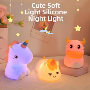 Silicone Cartoon Tap Night Light