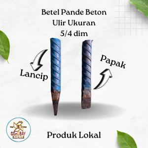 Pahat Betel Beton Ulir Pande Alat Ukir Batu dan Kayu Ukuran 5/4 Dim