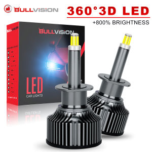 3D 360 H7 LED Headlight CANBUS 360 for Projector Lenses H1 H3 H8 H9 H11 Fog Lights 9006 9005 9012 Led Plug&Play Auto Lamp 6500K
