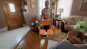 2 in1 Aluminum Foldable Shower Chair Adjustable Commode Chair Removable Commode Non Slip Shower Stool Seat Bath Bench with Arms and Back for Elderly