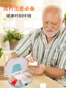 VitaCarry Food Grade Plastic Large Capacity Beautiful Weekly Portable Vitamin Pill Box Family Storage Organizer