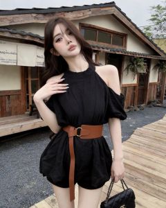 GUZILIAN | Áo Blouse Dễ Thương Trễ Vai Cho Nữ
