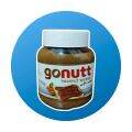 GONUTT HAZELNUT SPREAD WITH COCOA 350GRAMS (DALI). 