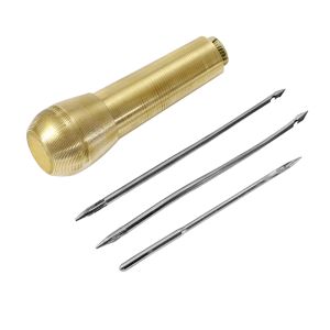 Moda Copper Handle Leather Sewing Awl Sewing Needle Awls for Leather Shoe Repair