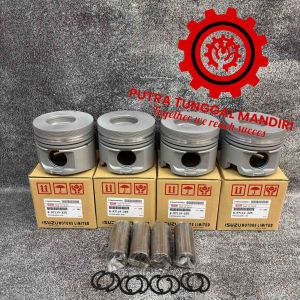 piston assy/seher-piston type A baja Isuzu NKR66 NEW (model got piston serong/miring) 1set/4pcs 8-97119-325