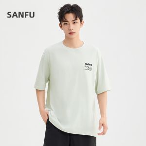SANFU | Heavyweight Loose Embroidered Short Sleeve T-shirt