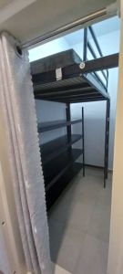 Loft bed with shelf customize Singapore /bomb shelter/utility room/helper loft bed /store room/kids bed /adult loft bed