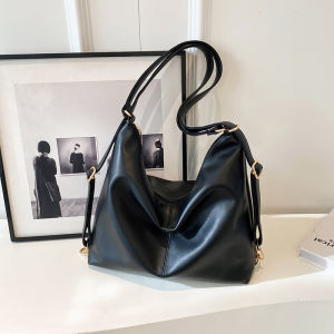 Retro Large Capacity Womens Shoulder Bag 2025 New Autumn Winter Double Shoulder Tote Commuter High Quality Korean Style Bag