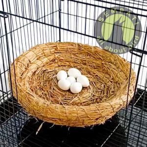 SEMPATI Tarangan Sarang Susuh Serat Jerami Ukuran Sedang Tempat Bertelur Telur Ternak Burung Merpati Dekukur Perkutut Dara Puter Tekukur Klantan Pelung SJRM20