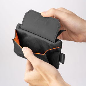 RFID Blocking Minimalist Travel Wallet Zipper Pouch Coin - Compact Card Holder and Cash Wallet ，Multifunctional wallet with flap