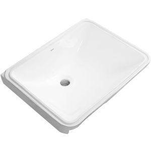 Square Ceramic Bathroom Sink 23 Inches Deepened