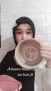 Baskom Saringan Sayur 2 IN 1: Alat Cuci Sayur Praktis