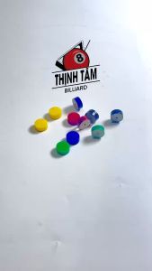 Set 5 Kính Trợ Lực Đầu Cơ Bida - Đầu Tẩy Bi-a Bảo Vệ Phíp Bóng Bida Chọn Màu [ Set 5 Kính Trợ Lực ]