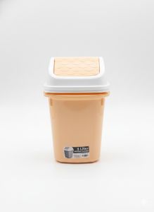 Mini Flip Lid Trash Bin – Compact Waste Bin for Bathroom Kitchen & Office | 3 Liter