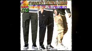 กางเกง JT01-2 กางเกงยุทธวิธีเอวยืดขาจั้ม สไตล์เรียบ สวมใส่สบาย กางเกงคาร์โก้ Tactical ใส่ได้ทั้งชาย-หญิงมีกระเป๋า 2 ข้างใส่สบายJOGGER PANTS