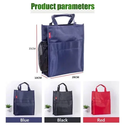 Meeting Training Handheld Document Bag Document Bag Oxford Cloth Three Layer Document Gift Data Bag