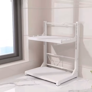 ●SG Stock● Expandable and Height Adjustable Microwave Oven Rack | Kitchen Shelf | Kitchen Rack | Microwave Shelf | Microwave Rack | Microwave Stand | Microwave Holder | Oven Shelf | Oven Rack | Oven Stand | Oven Holder | Toaster Rack| Rice Cooker Rack