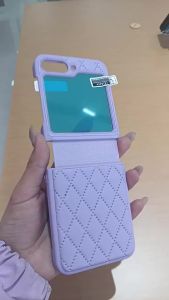 Shockproof Glass Protective Film Phone Case for Samsung Galaxy Z Flip 7 6 5 Flip7 FE Flip6 Flip5 Leather Hinge Protection Cover