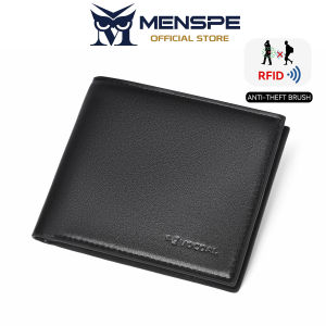 MENSPE Fashion Short Wallet RFID Mens Retro Wallet Business Wallet Anti-theft Brush Wallet Soft PU Wallet Multi-Card Position Wallets Travel Purses Zipper Coin Pouch ID Credit Cards Holders